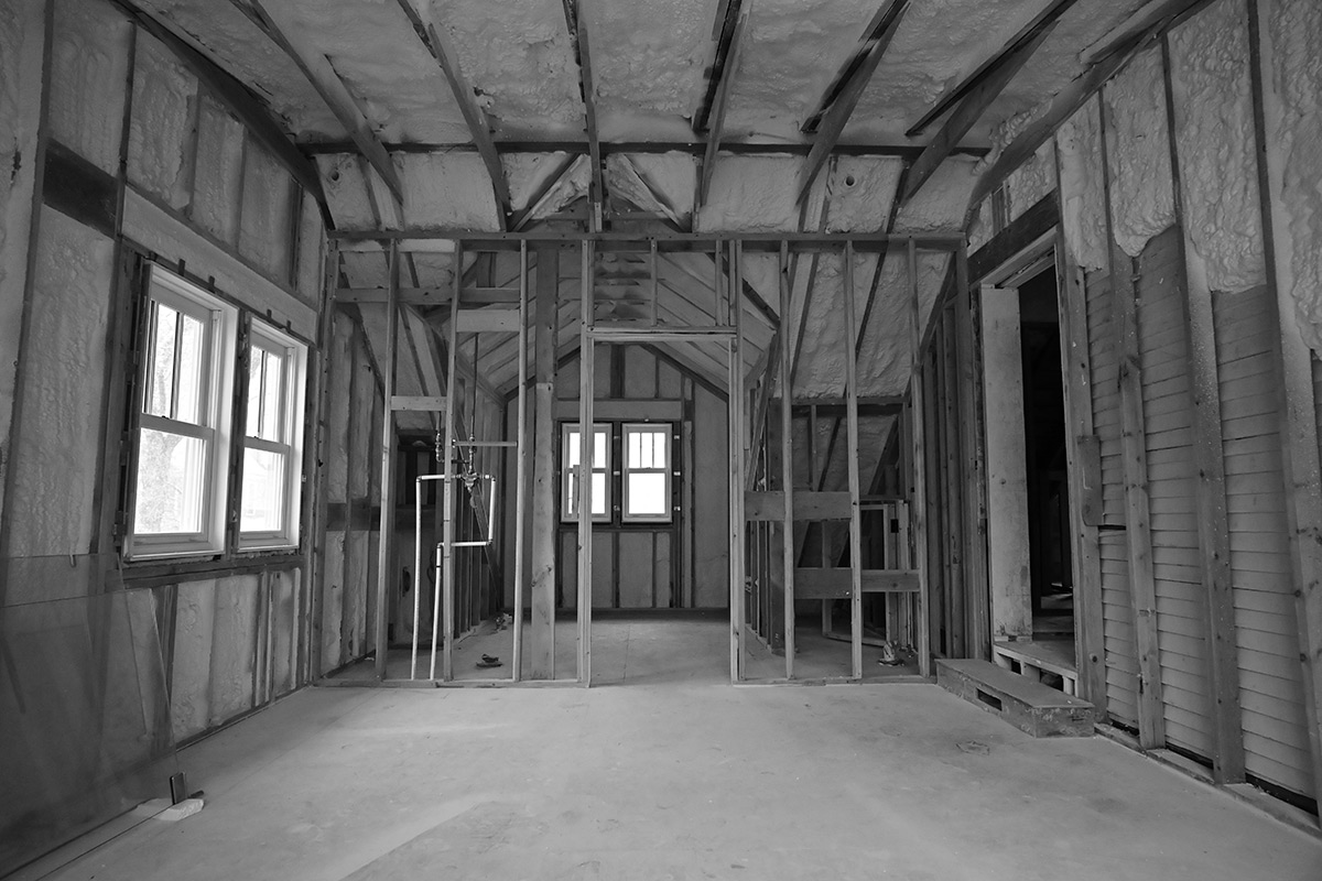 Completely Demoed Room with Insulation