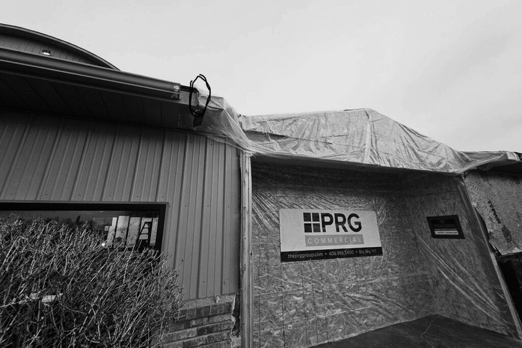 Business prepped for exterior demo