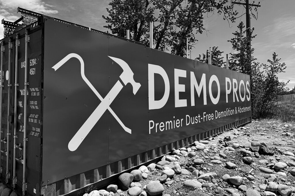 Demo Pros Trailer Logo Sign