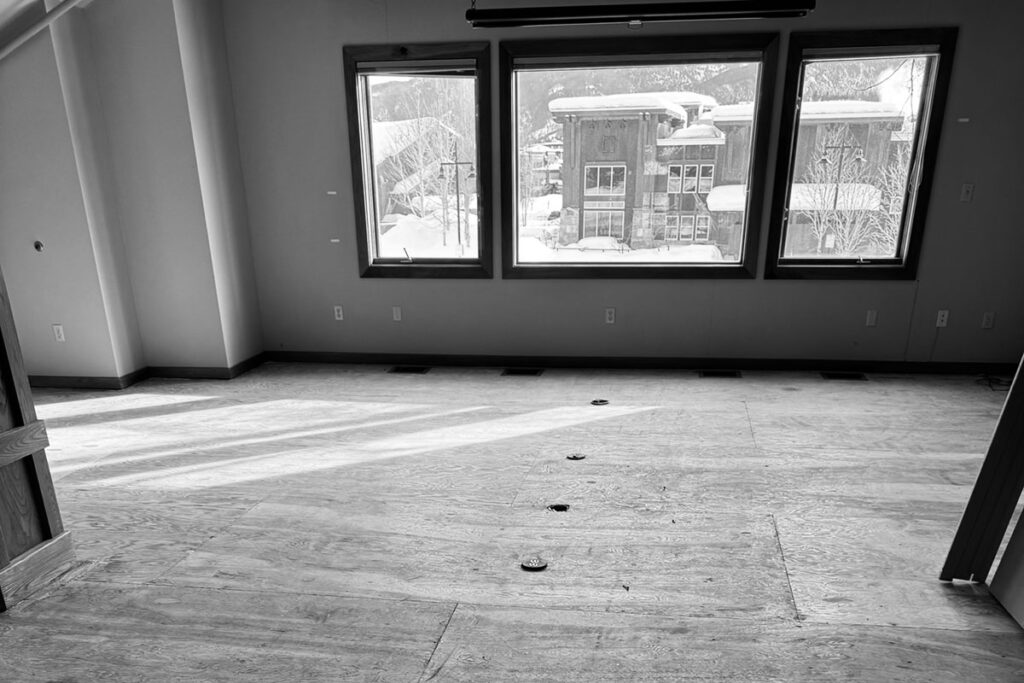 Flooring removal living area