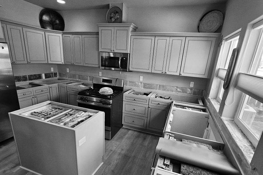 Demoed Kitchen Countertop in Bozeman