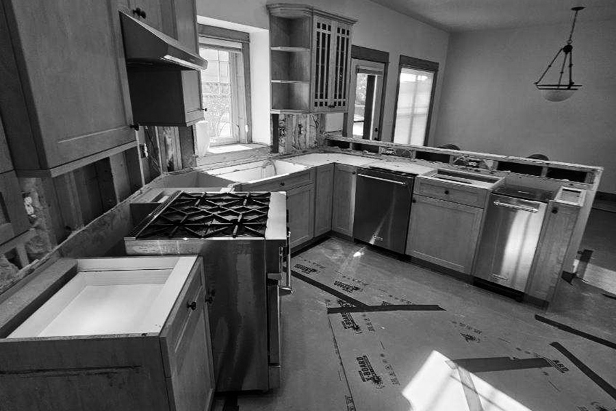 Kitchen Demo Prepping for a Remodel